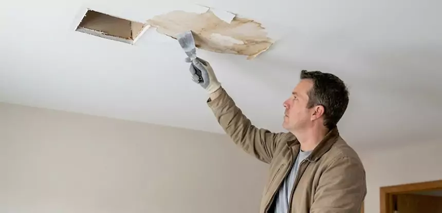 Dry Ceiling After Water Leak in Eton