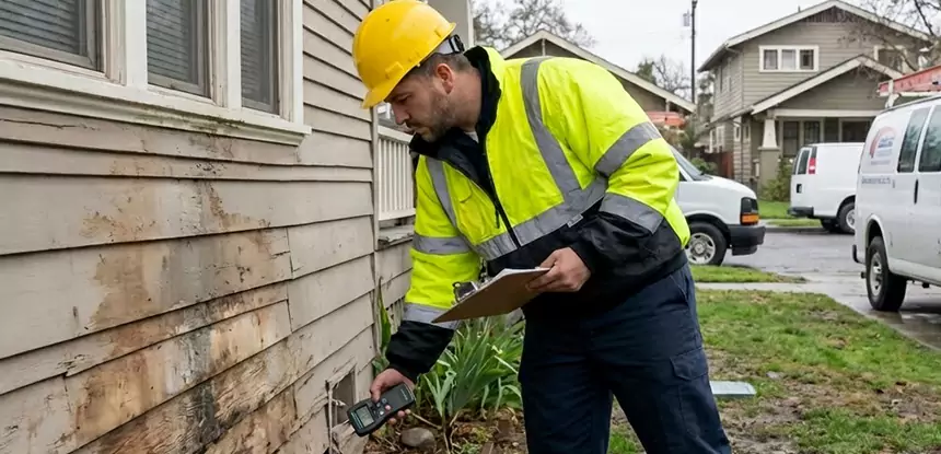 Water Damage Exterior Wall Eton