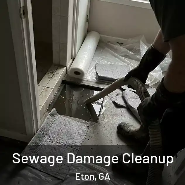 Sewage Damage Cleanup Eton, GA